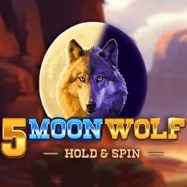 5 Moon Wolf slot logo by Apparat Gaming at 247Bet Casino5 Moon Wolf