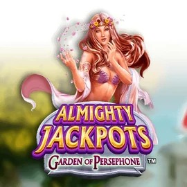 Almighty Jackpots: Garden of Persephone by Novomatic, showcased at 24-7bets.com – game logo