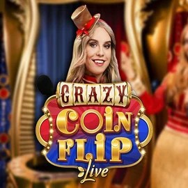 Try Crazy Coin Flip slot by Evolution on 24-7bets.com – logo image