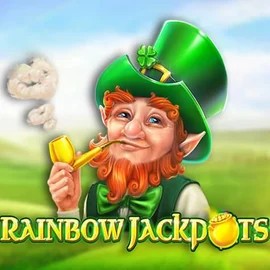 Rainbow Jackpots online game logo by Red Tiger Gaming on 24-7bets.com