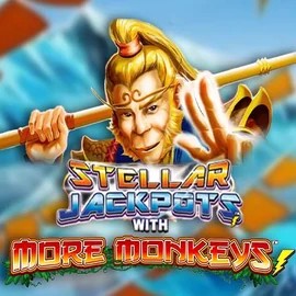 Play Stellar Jackpots with More Monkeys slot by Lightning Box Game on 24-7bets.com